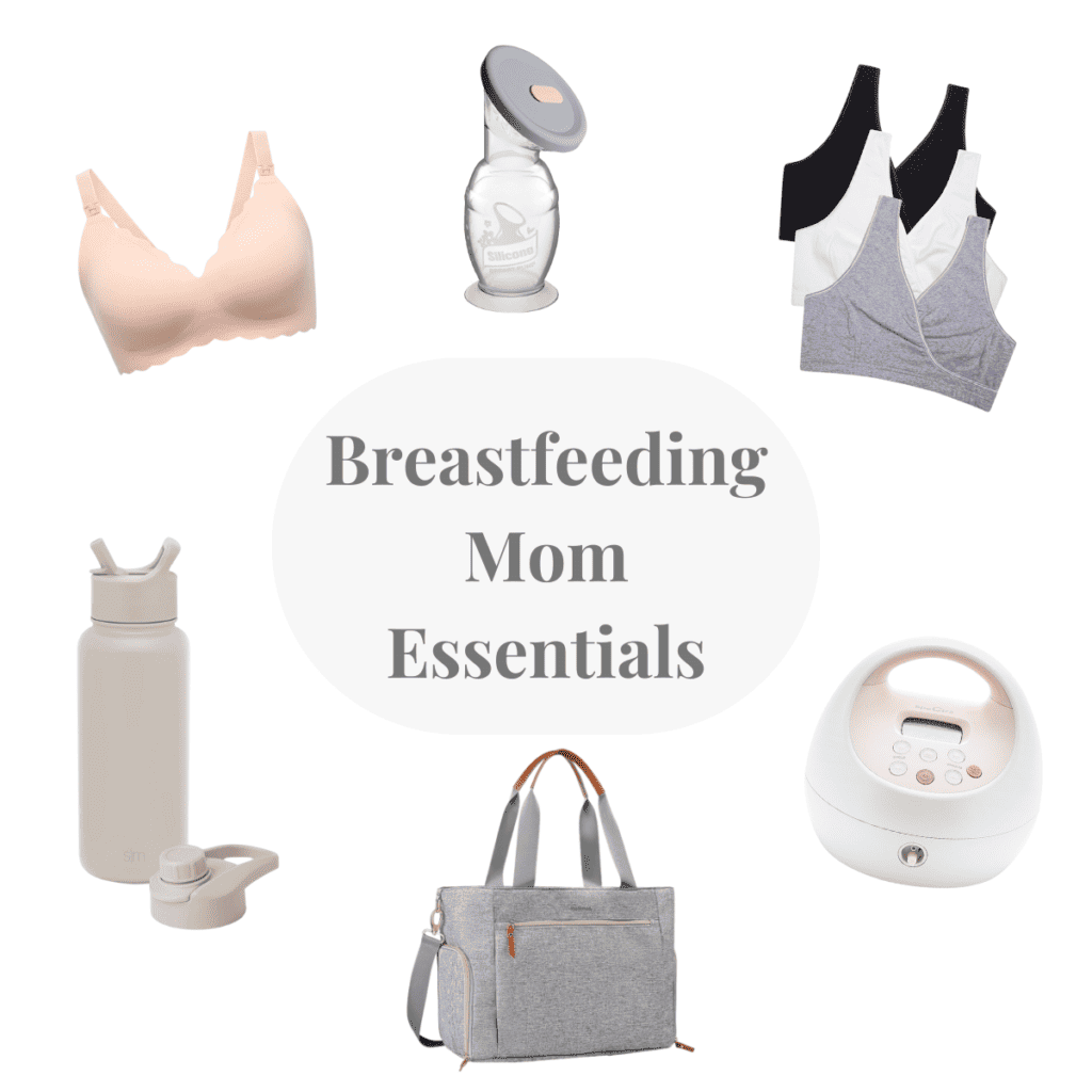 breastfeeding mom essentials, breastfeeding items, must haves for breastfeeding, newborn baby essentials, breast pumping items, breastmilk storage, nursing bras, nursing mom essentials, nursing items